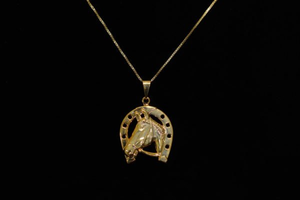 PINGENTE FERRADURA+CAVALO 2X3CM