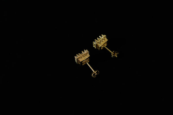 PAR DE BRINCOS PEDRA ZIRCÔNIA COROA (9X9MM) - Image 2