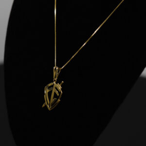 CONJUNTO VENEZIANA+ PINGENTE ESCUDO DA FÉ