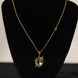 CONJUNTO CARTIER CADEADO + PINGENTE ESCUDO DA FÉ