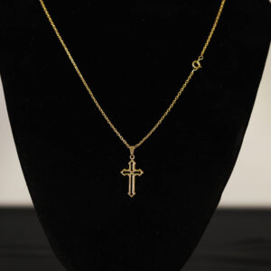 CONJUNTO CARTIER CADEADO + PINGENTE CRUZ VAZADA