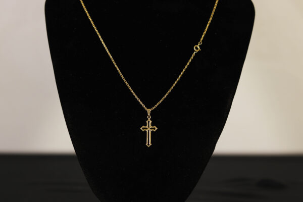 CONJUNTO CARTIER CADEADO + PINGENTE CRUZ VAZADA