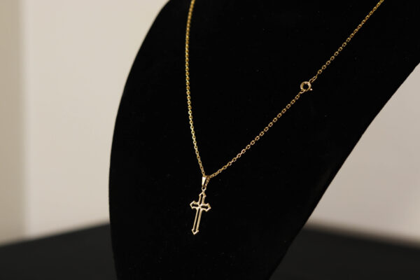 CONJUNTO CARTIER CADEADO + PINGENTE CRUZ VAZADA - Image 2