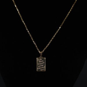 CONJUNTO CARTIER ELO CHAPADO + PINGENTE TUDO POSSO