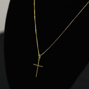 CONJUNTO VENEZIANA + PINGENTE CRUZ