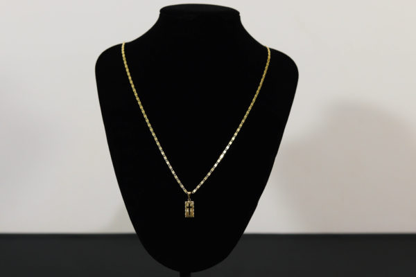 CONJUNTO PIESTRINE PREMIUM + PINGENTE PLACA CRUZ VAZADA - Image 2