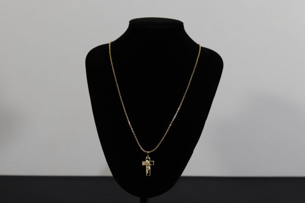 CONJUNTO CARTIER CADEADO + PINGENTE CRUZ FACE DE CRISTO - Image 2