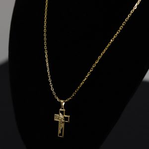 CONJUNTO CARTIER CADEADO + PINGENTE CRUZ FACE DE CRISTO