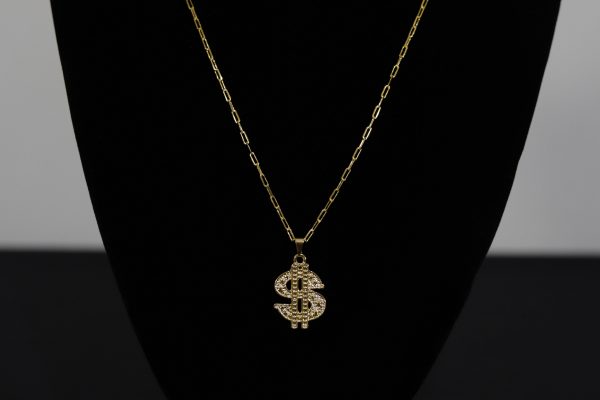 CONJUNTO CARTIER 2MM + PINGENTE CIFRÃO - Image 3