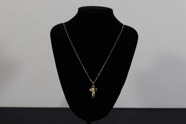 CONJUNTO VENEZIANA+ PINGENTE CRUZ FACE DE CRISTO - Image 2