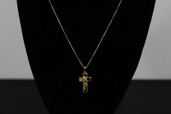 CONJUNTO VENEZIANA+ PINGENTE CRUZ FACE DE CRISTO - Image 3