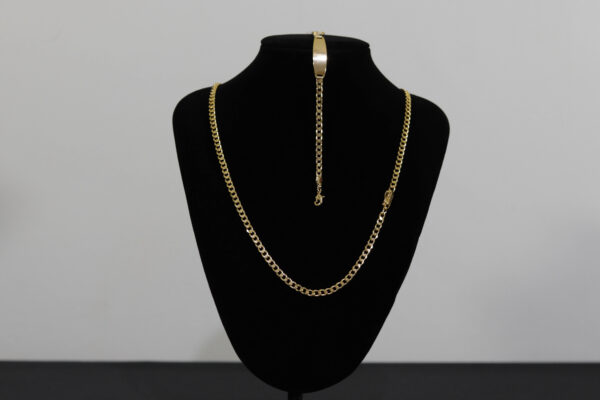 KIT CORRENTE GRUMET E PULSEIRA GRUMET PLACA