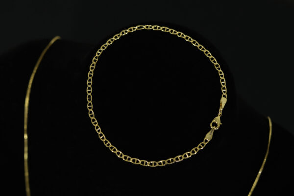 KIT CORRENTE VENEZIANA (1MM) E PULSEIRA PIESTRINE (2MM) - Image 2