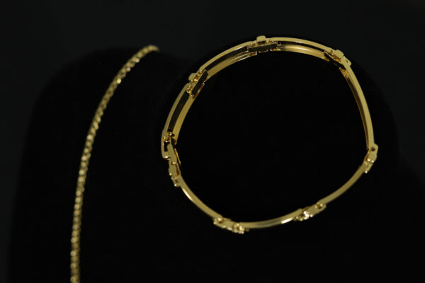 KIT BRUNO GARCIA - CORRENTE GRUMET E BRACELETE CRUZ - Image 2