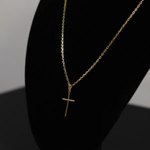 CONJUNTO CARTIER CADEADO + PINGENTE CRUZ PALITO