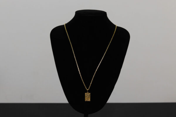 CONJUNTO CARTIER CADEADO + PINGENTE O SENHOR É MEU PASTOR - Imagem 2