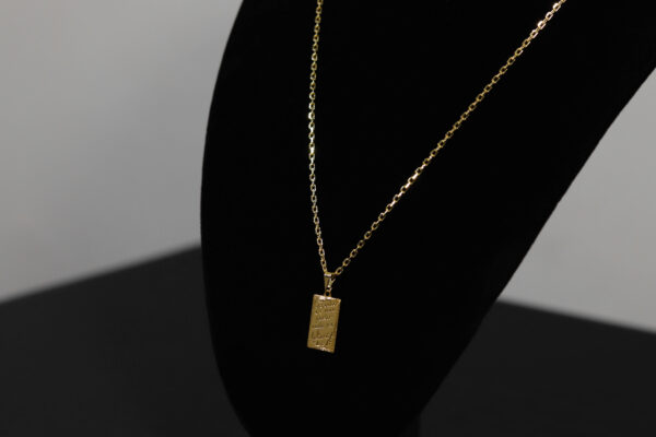 CONJUNTO CARTIER CADEADO + PINGENTE O SENHOR É MEU PASTOR