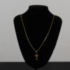 CONJUNTO CARTIER CADEADO + PINGENTE CRUZ VAZADA - Imagem 2