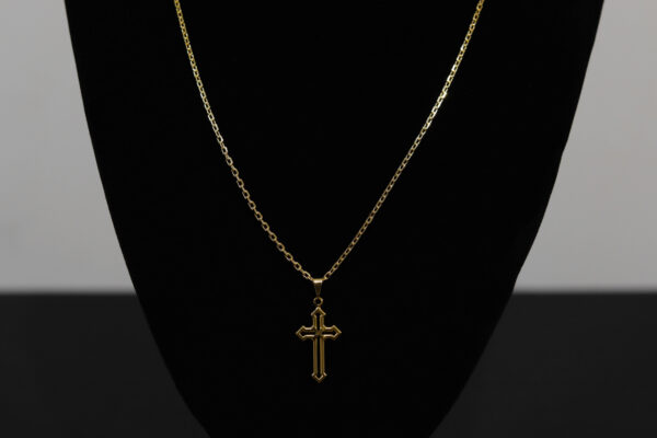 CONJUNTO CARTIER CADEADO + PINGENTE CRUZ VAZADA - Image 3