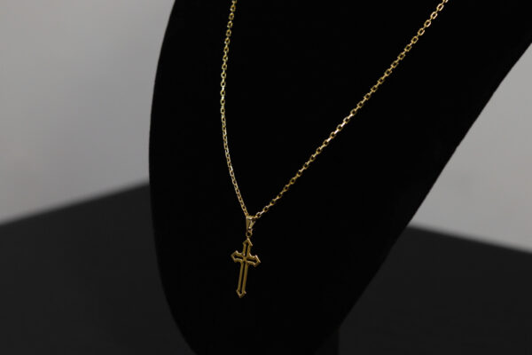 CONJUNTO CARTIER CADEADO + PINGENTE CRUZ VAZADA
