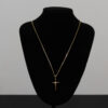 CONJUNTO CARTIER CADEADO + PINGENTE CRUZ TRANÇADA - Imagem 2
