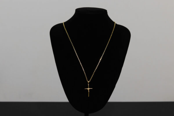 CONJUNTO CARTIER CADEADO + PINGENTE CRUZ TRANÇADA - Image 2