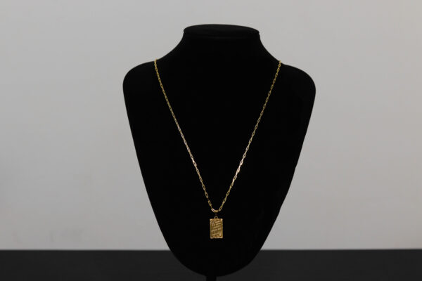 CONJUNTO CARTIER 2MM + PINGENTE O SENHOR É MEU PASTOR - Image 2