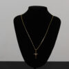 CONJUNTO CARTIER (2MM) + PINGENTE CRUZ TRANÇADA - Imagem 2