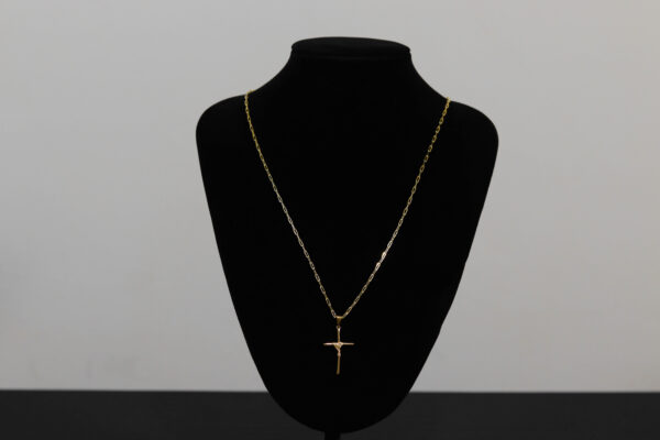 CONJUNTO CARTIER (2MM) + PINGENTE CRUZ TRANÇADA - Image 2