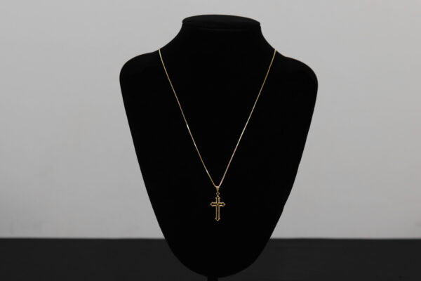 CONJUNTO VENEZIANA + PINGENTE CRUZ VAZADA - Image 2