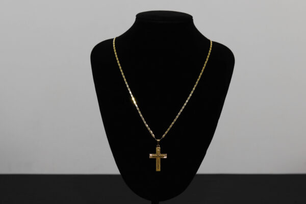 CONJUNTO PIESTRINE PREMIUM + PINGENTE CRUZ ALTO RELEVO - Image 2