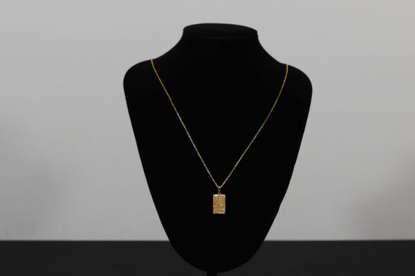 CONJUNTO CARTIER ELO CHAPADO + PINGENTE O SENHOR É MEU PASTOR - Image 2