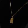 CONJUNTO CARTIER ELO CHAPADO + PINGENTE O SENHOR É MEU PASTOR